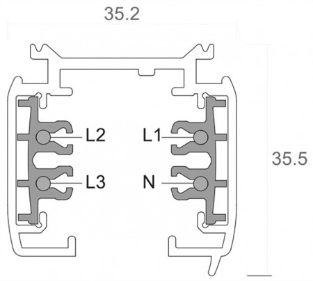 Трек накладной Deko-Light D Line 710001