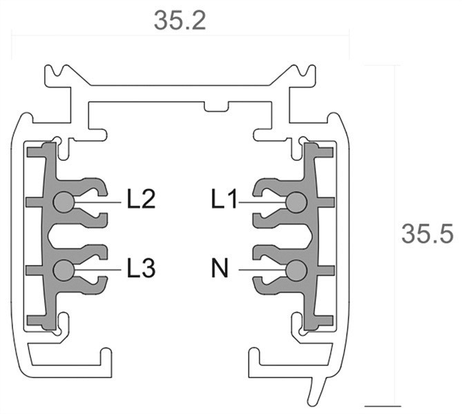 Трек накладной Deko-Light D Line 710001