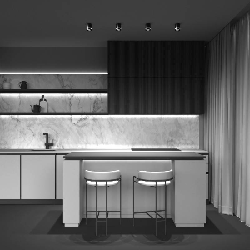 Накладной светильник Maytoni Technical C085CL-9W4K-B