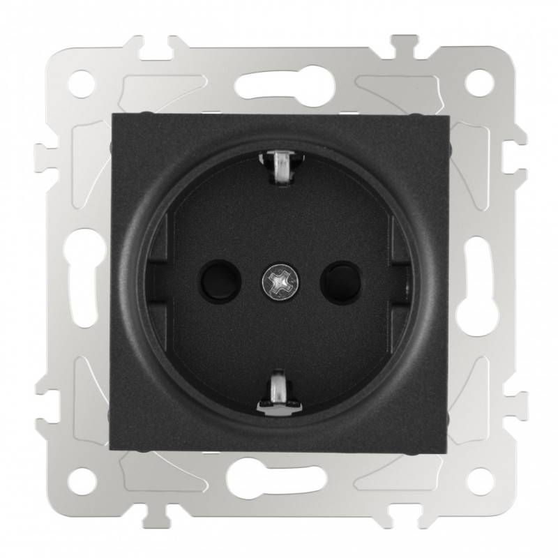 Розетка Arte Milano 203.40-1.black