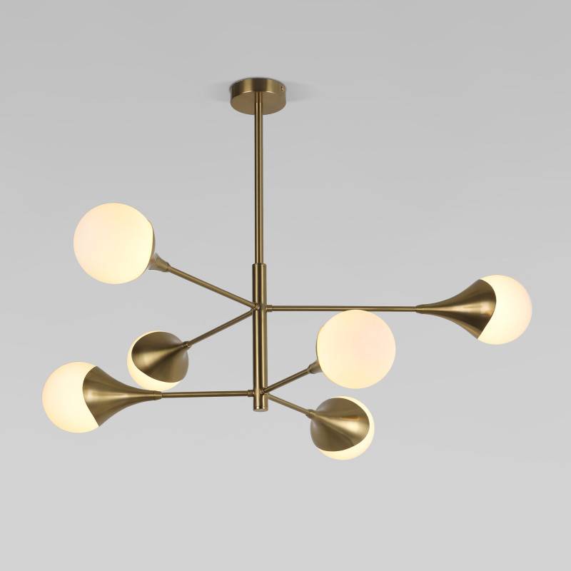 Люстра на штанге Eurosvet 60168/6 латунь