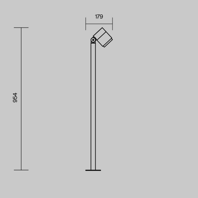 Садово-парковый светильник Maytoni O497FL-L12B3K