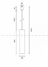 Подвесной светильник Maytoni Focus TR025-1-GU10-B