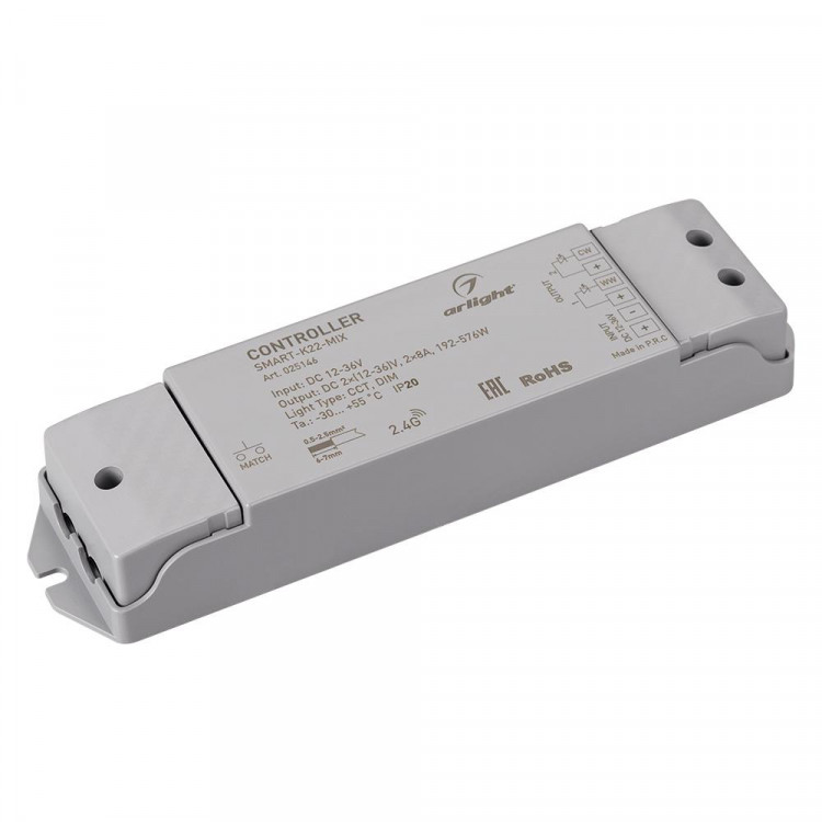 Контроллер Arlight SMART-K22-MIX (12-36V, 2x8A, 2.4G)