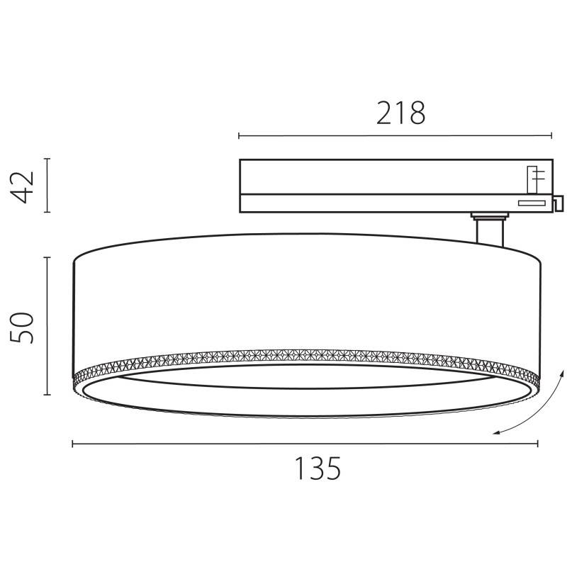 Светильник на шине Lightstar A5737TRIAC