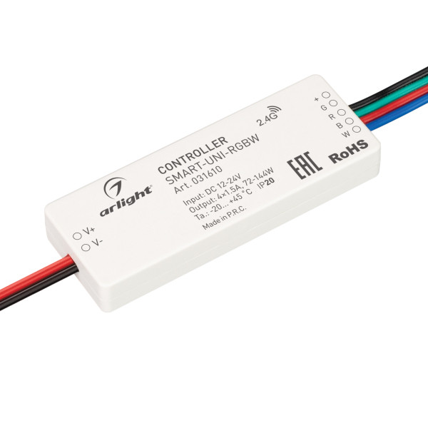 Контроллер Arlight SMART-UNI-RGBW (12-24V, 4x1.5A, 2.4G)