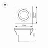 Встраиваемый светильник Arlight Ltm-S60 Ltm-S60x60WH 3W Day White 30deg