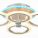 Потолочная люстра EVOLED Cerina SLE500592-04RGB
