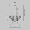 Подвесная люстра Maytoni MOD538PL-09MG