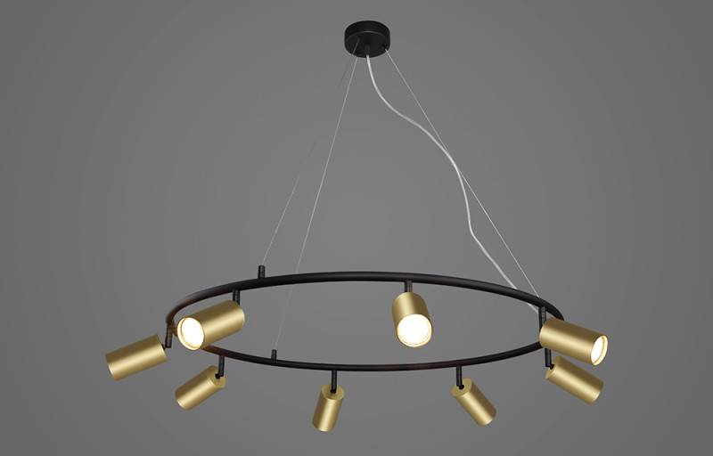 Подвесная люстра Crystal Lux CLT 015C8 D800 BL-GO