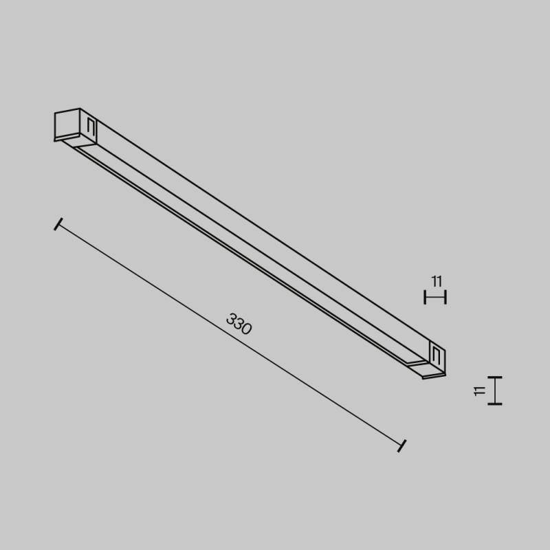Светильник на шине Maytoni Technical TR240-2-6W3K-B
