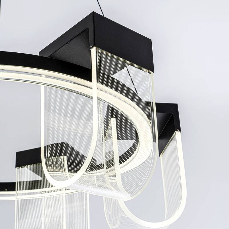 Подвесная люстра LED4U L7707-600 BK
