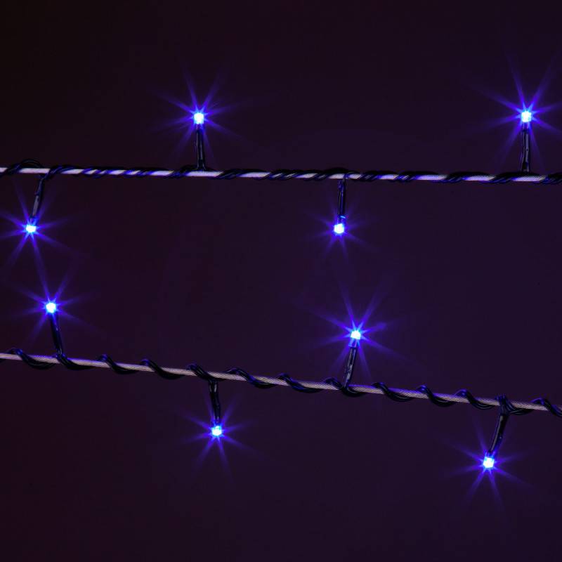 Светодиодная нить Eurosvet 400-002 голубой 10м IP20