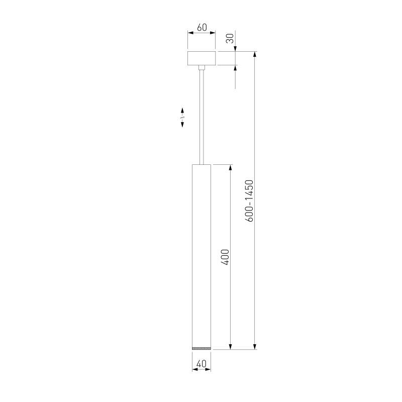 Подвесной светильник Elektrostandard 50245 LED 7W 4200K золото