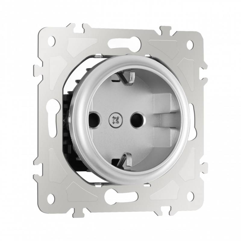 Розетка Arte Milano 202.40-1.silver