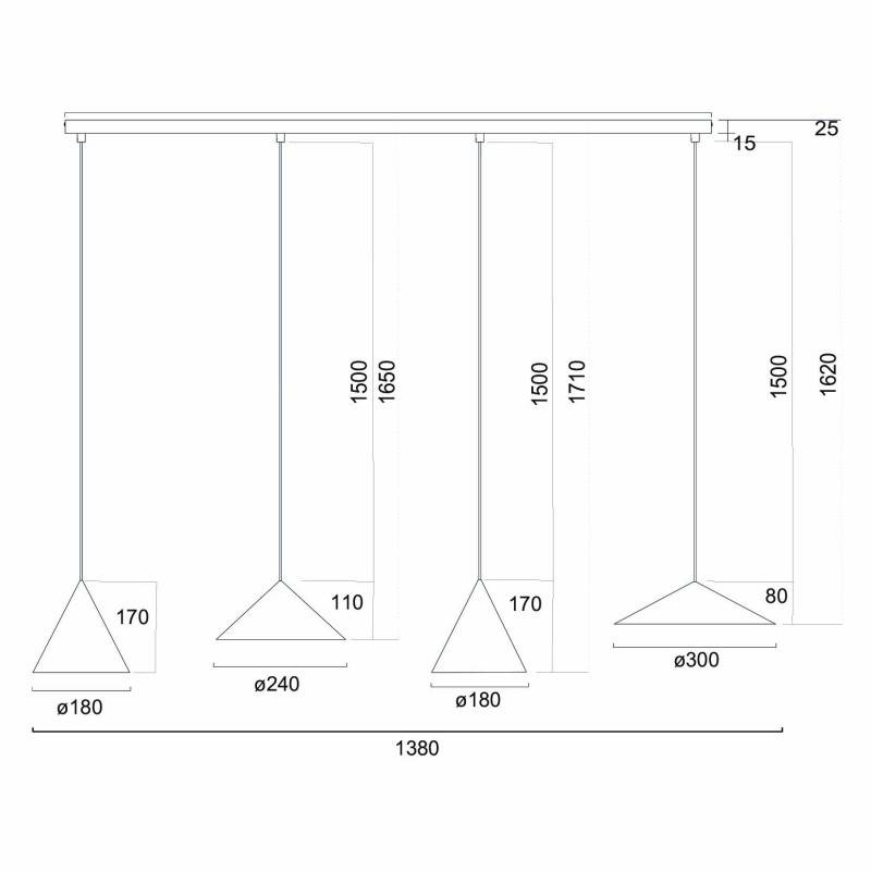 Подвесная люстра Mantra 9458