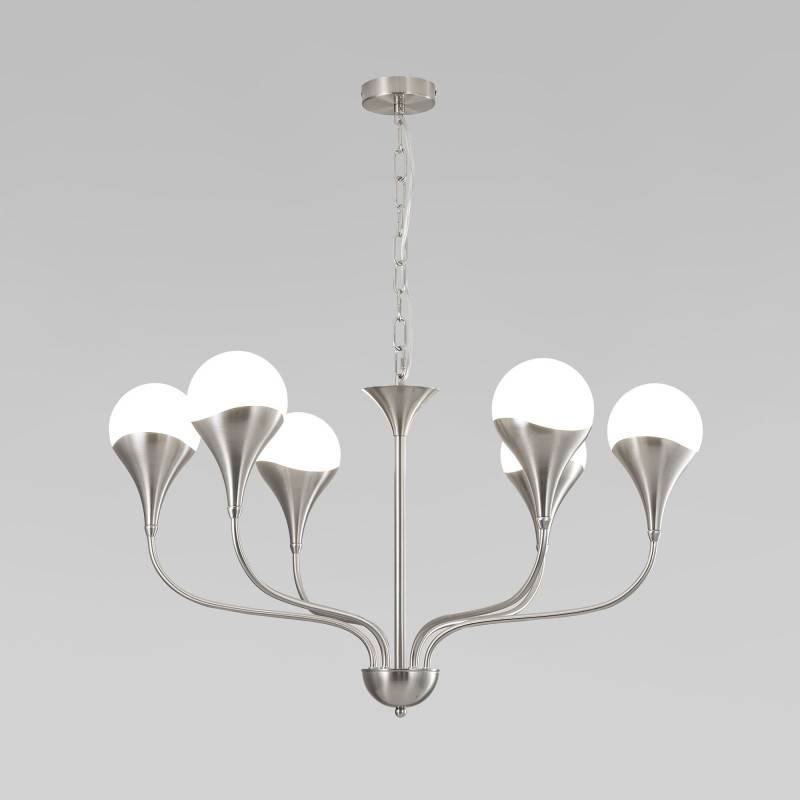 Подвесная люстра Eurosvet 60169/6 никель