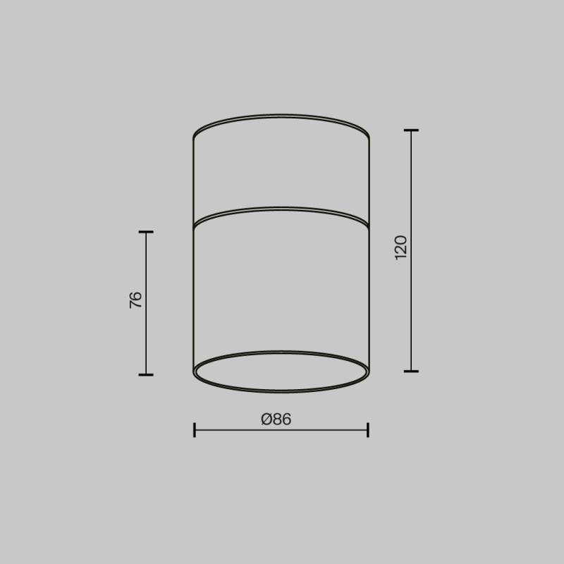 Влагозащищенный светильник Maytoni Technical C094CL-GX53-B