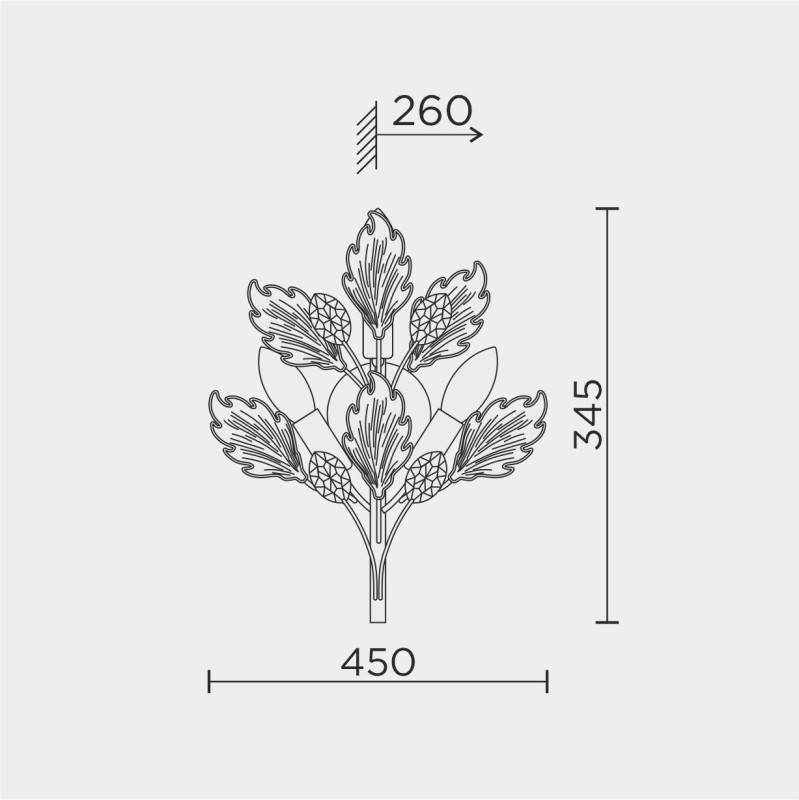 Бра MODELUX ML.6869.450 GD