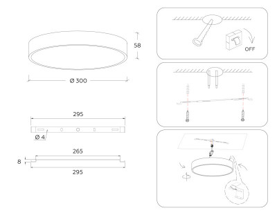Накладной светильник Ambrella Light FV5524