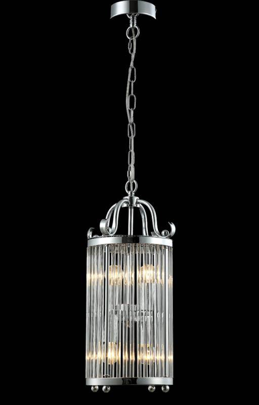 Подвесной светильник Crystal Lux TADEO SP4 D200 CHROME/TRANSPARENTE