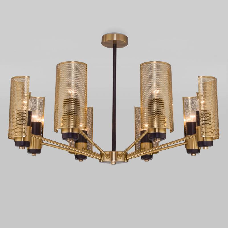 Люстра на штанге Eurosvet 70139/8 латунь