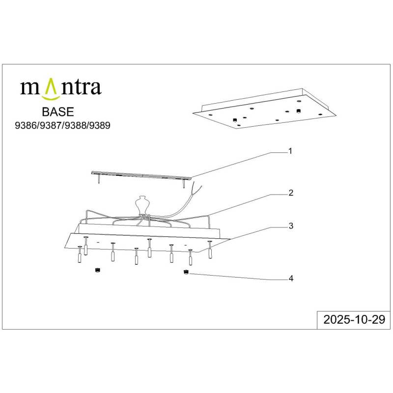 База накладная Mantra 9389