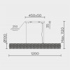 Подвесной светильник MODELUX ML.340.1200 GD