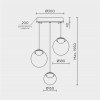 Каскадная люстра MODELUX ML.2338.3R BK