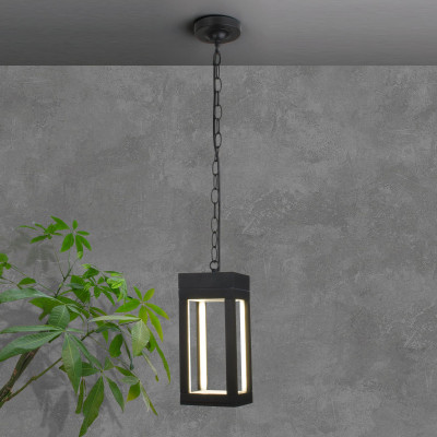 Подвесной уличный светильник Elektrostandard 1528 TECHNO LED чёрный
