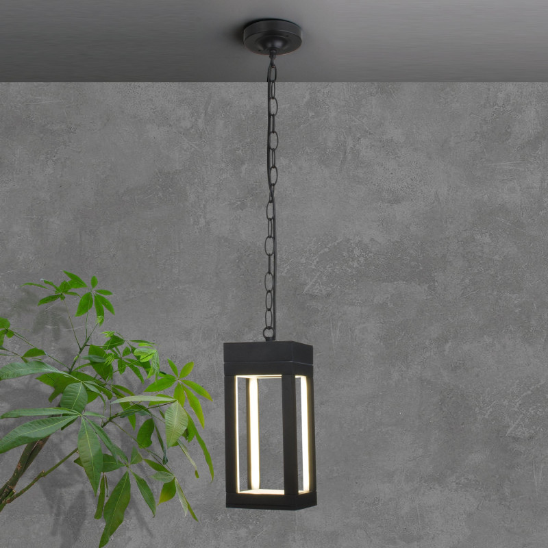 Подвесной уличный светильник Elektrostandard 1528 TECHNO LED чёрный