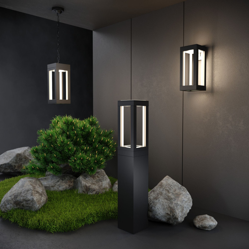 Подвесной уличный светильник Elektrostandard 1528 TECHNO LED чёрный