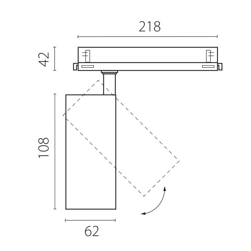 Светильник на шине Lightstar A5147DALI