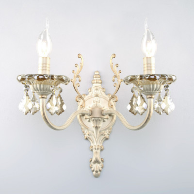 Бра Eurosvet 3281/2 белый с золотом/тонированный хрусталь Strot