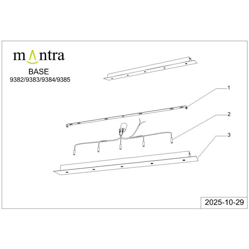 Подвесной светильник Mantra 9382+9211 (5L)
