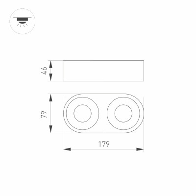 База накладная Arlight 031709