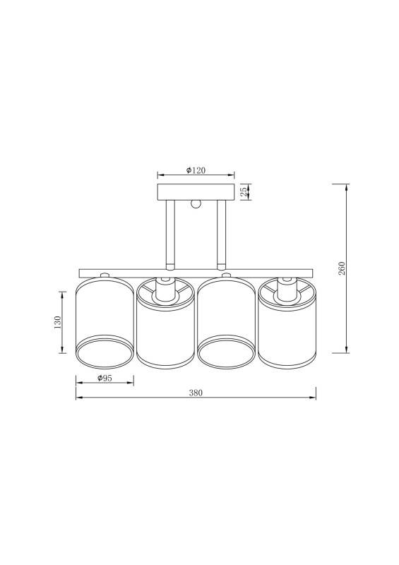 Люстра на штанге Freya FR5136PL-04CH