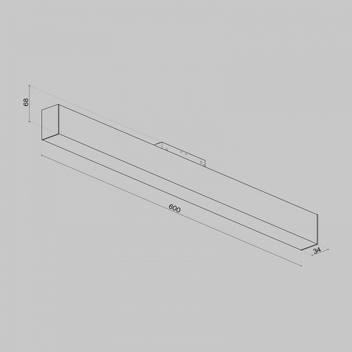 Накладной светильник Maytoni BASIS TR012-2-20W4K-B