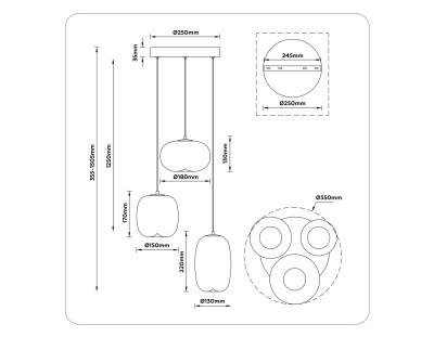 Подвесной светильник Ambrella Light LH11105