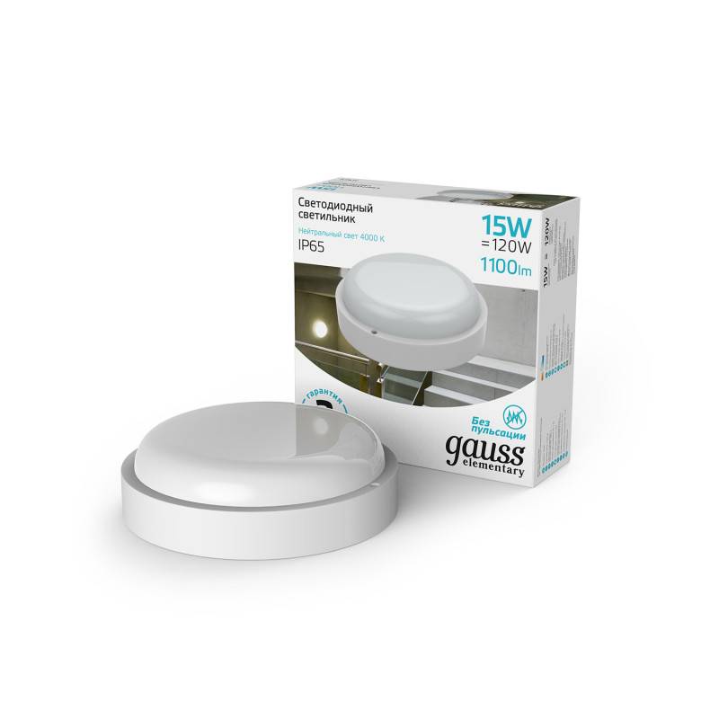 Пылевлагозащищенный светильник Gauss 126411215