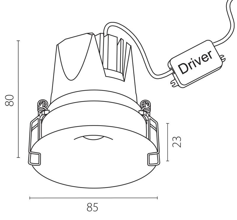 Встраиваемый светильник Lightstar 074246