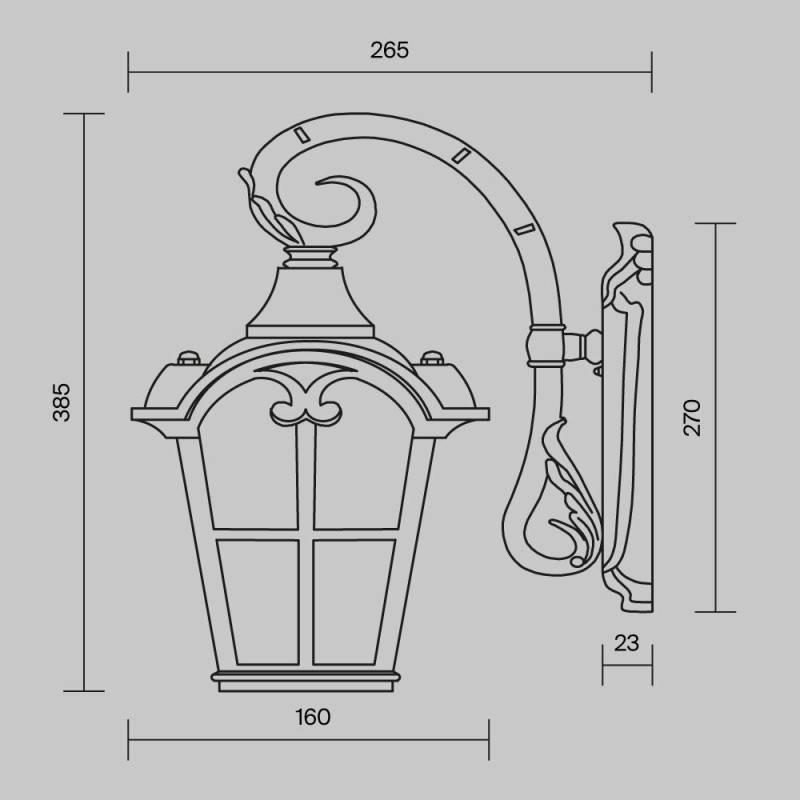 Светильник настенный Maytoni O413WL-01BZ