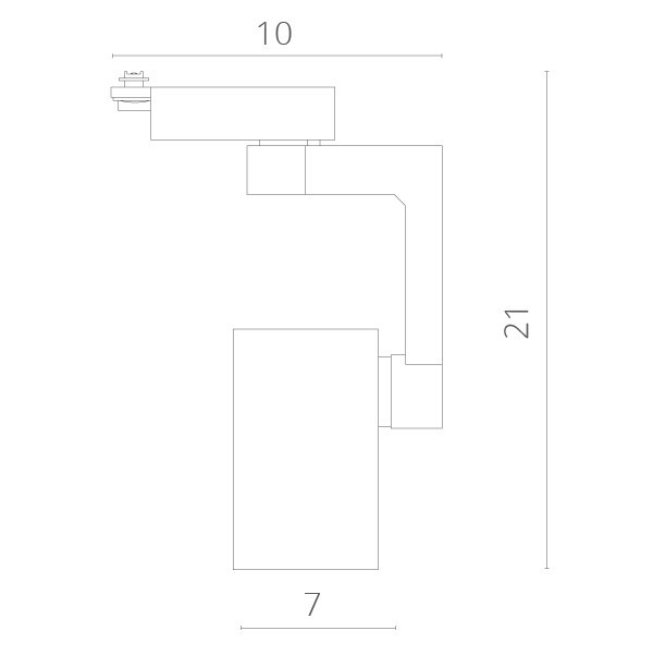 Светильник на шине ARTE Lamp A2320PL-1BK