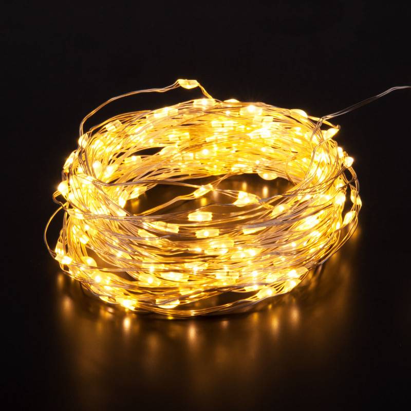 Светодиодная нить Eurosvet 400-009 теплый белый 10 м IP20