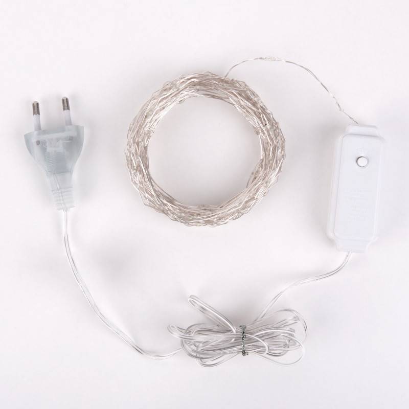 Светодиодная нить Eurosvet 400-009 теплый белый 10 м IP20