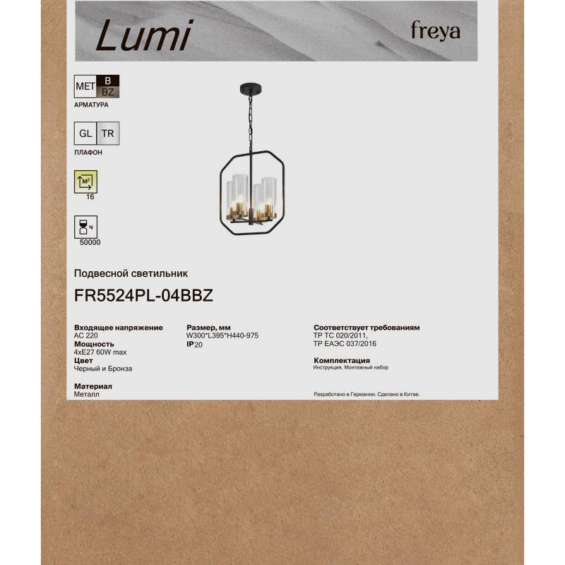 Подвесной светильник Freya FR5524PL-04BBZ