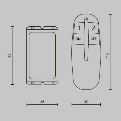 Пульт управления для электроустановки Maytoni Technical MRC002B