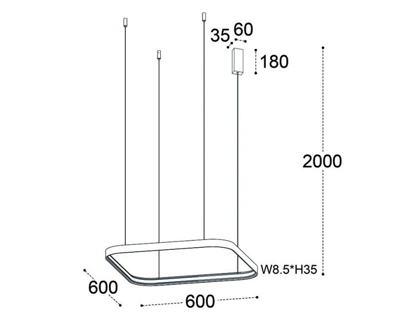 Подвесной светильник ITALLINE IT013-6031 white 3000K