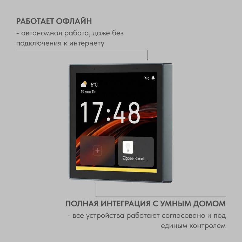 Настенная панель управления Denkirs DK7405-BK