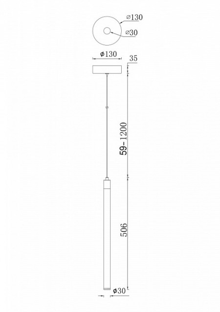 Подвесной светильник Maytoni Ray P021PL-L10MG3K